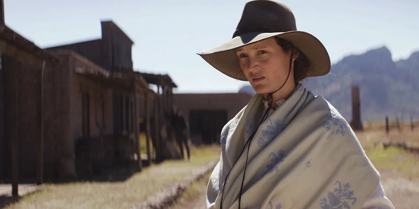 Vicky Krieps looking distraught in The Dead Don’t Hurt movie still