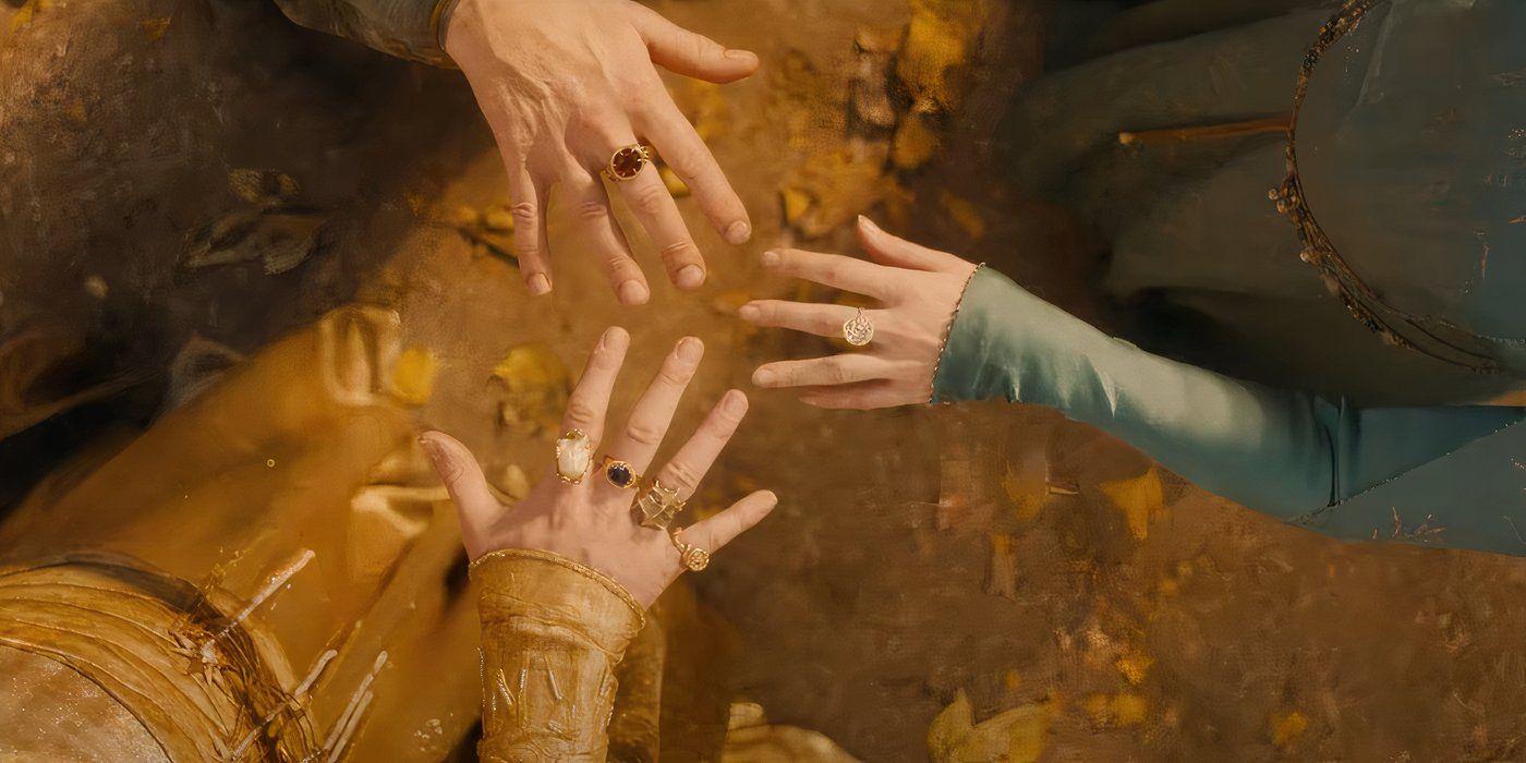 The three Elven Rings in the Rings of Power season 2 trailer