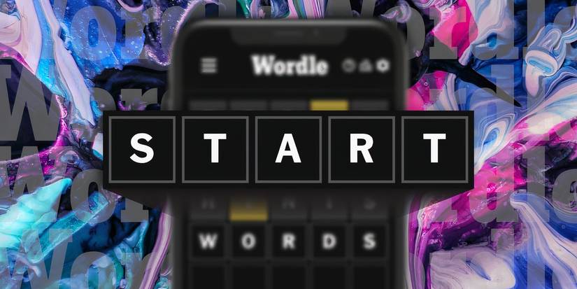 Today's Wordle Answer best starting words with purple water colors in the background