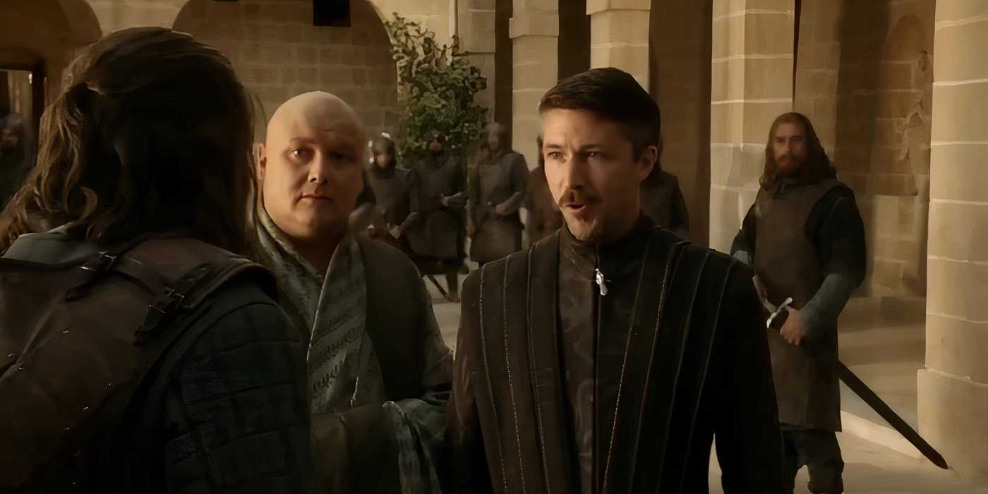 Varys and Petyr Baelish arresting Ned Stark in Game of Thrones