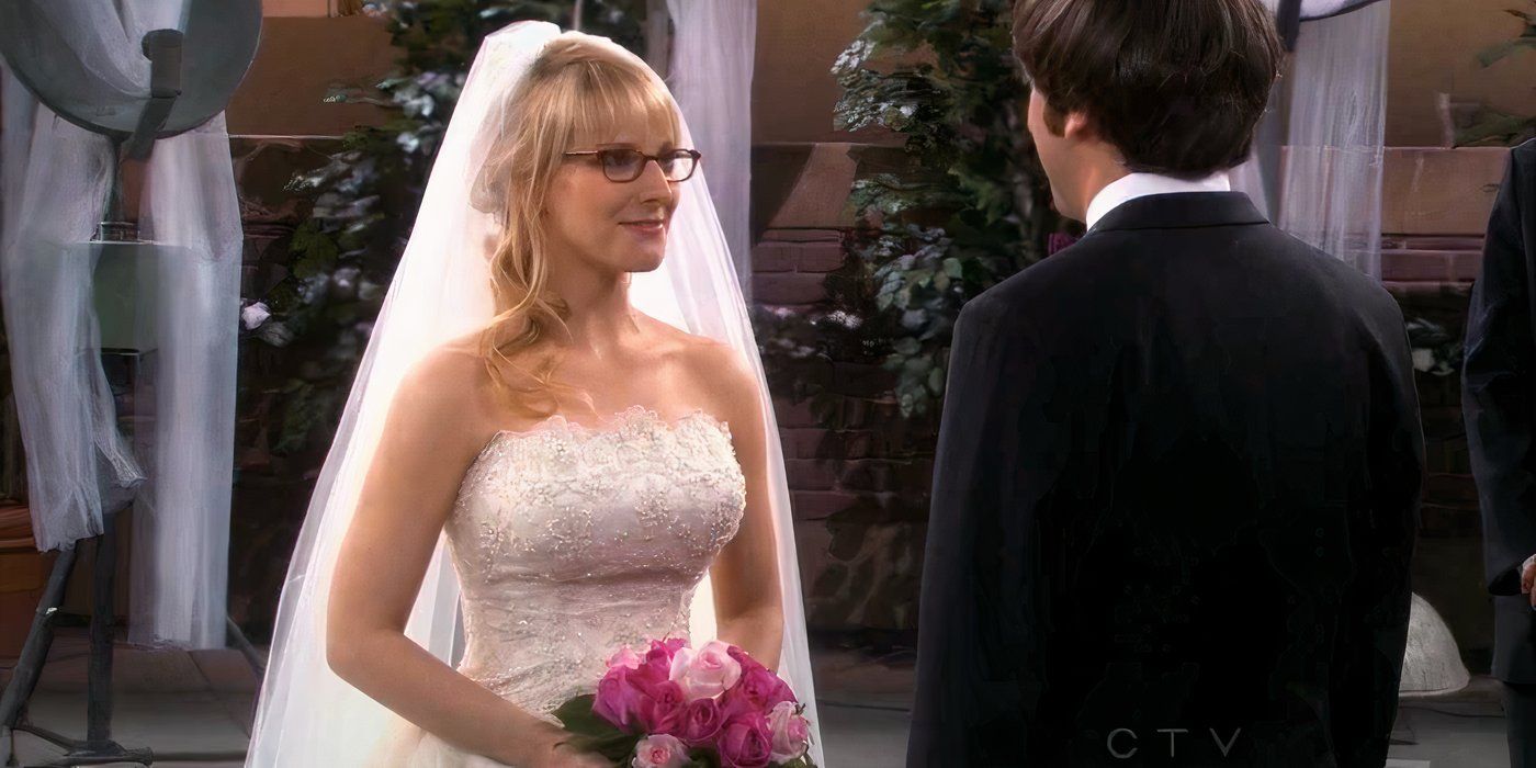 Bernadette looking at Howard lovingly during their wedding in The Big Bang Theory