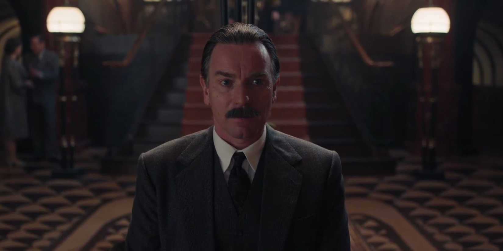 Ewan McGregor looking concerned as Alexander Rostov in A Gentleman in Moscow