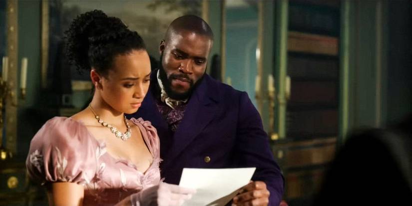 Bridgerton Season 4’s Whistledown Twist Finally Gives Book Readers A Mystery Of Their Own 1 Will and Alice Mondrich finding out their son is now a lord in Bridgerton season 3