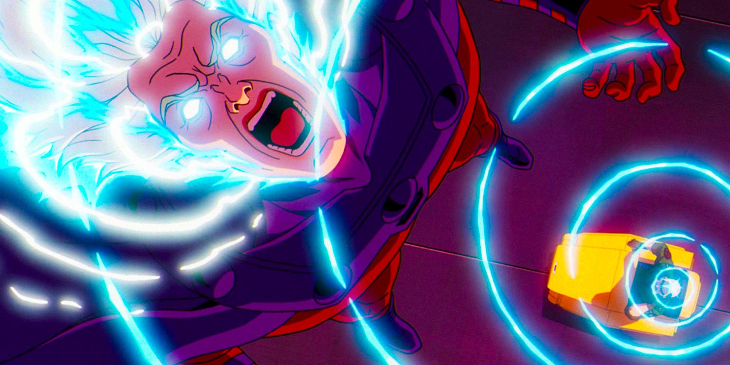 X-Men '97 season 1 Ep 9 shot of Charles Xavier using his powers on Magneto