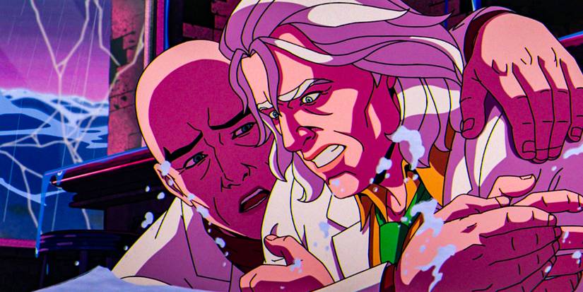 Inside Magneto's mind, Xavier hugs Migneto in X-Men '97 season 1 episode 10