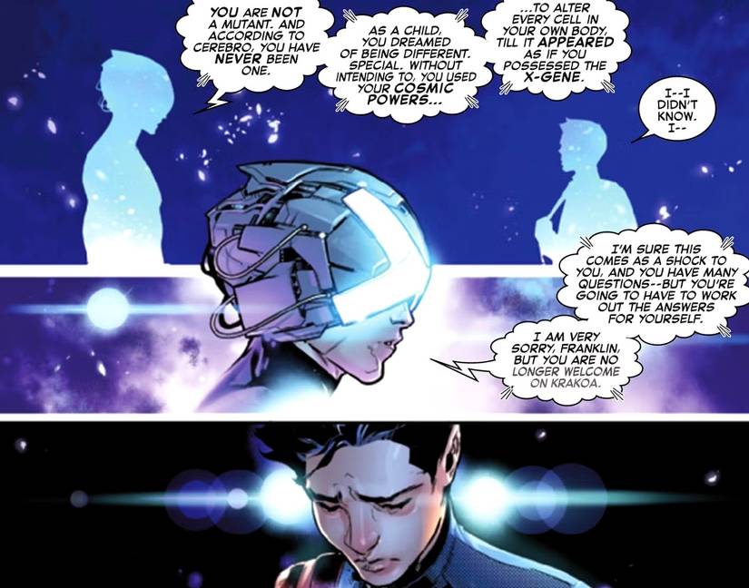 x-men's professor x tells franklin he's not a mutant
