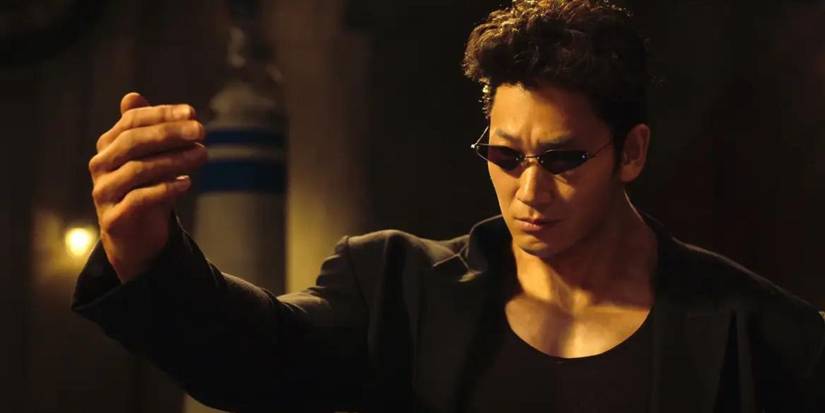 Younger Toguro invites a challenge in the live-action Yu Yu Hakusho