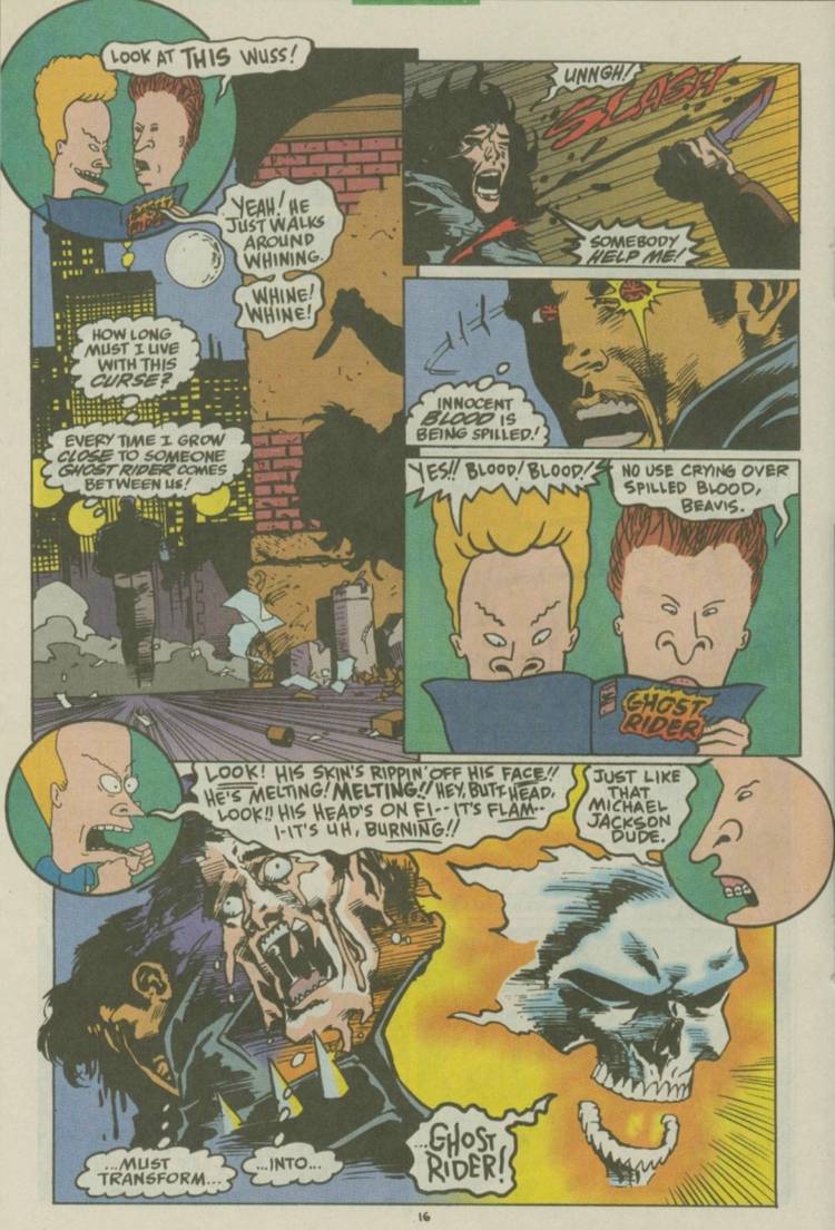 10 Funniest Times Beavis and Butt-Head Mocked Marvel's Street-Level Heroes