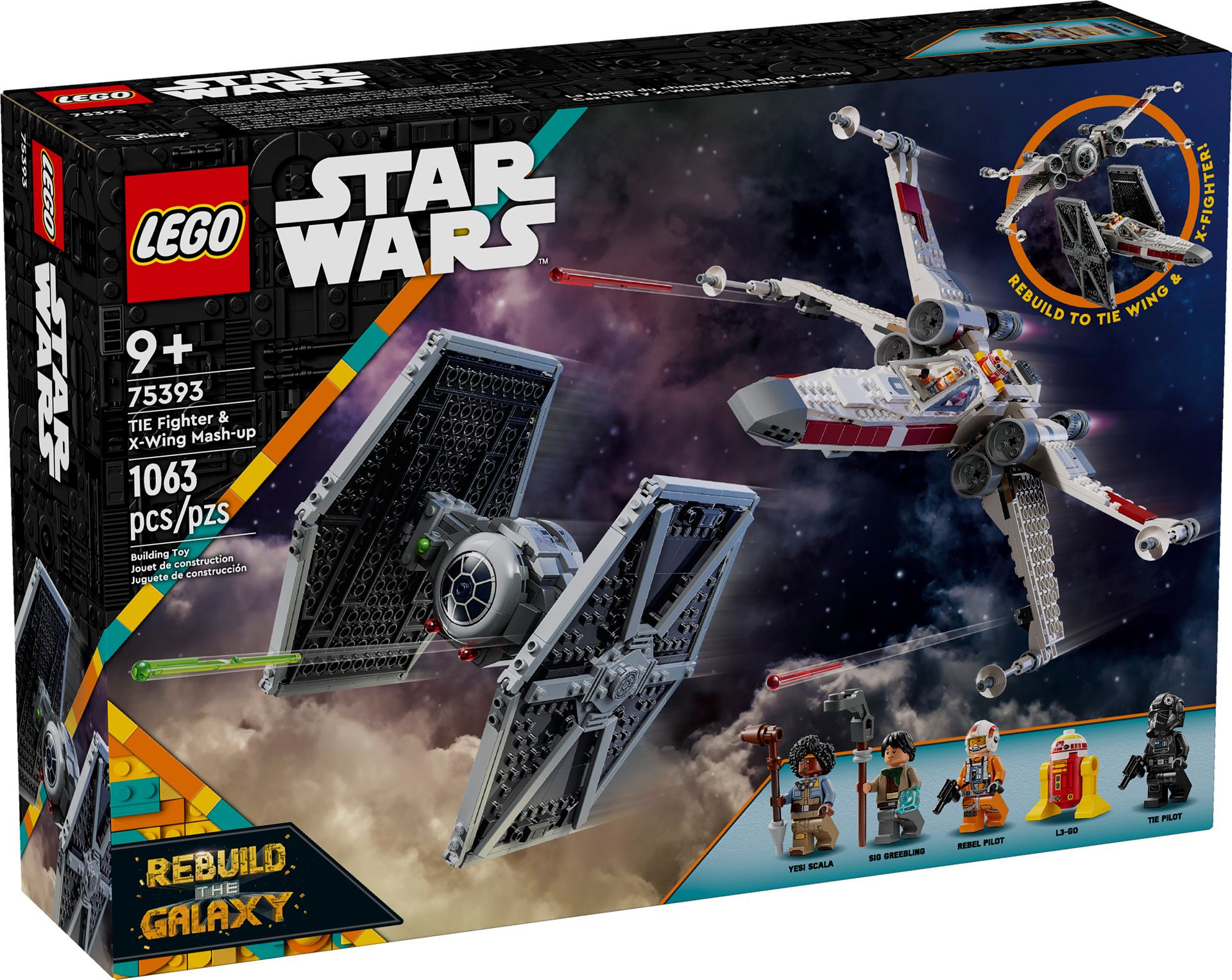 LEGO Dark Falcon and TIE Fighter & X-Wing Mash-Up Sets Revealed