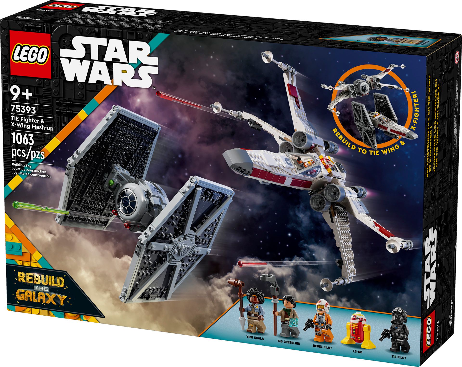 LEGO Dark Falcon and TIE Fighter & X-Wing Mash-Up Sets Revealed