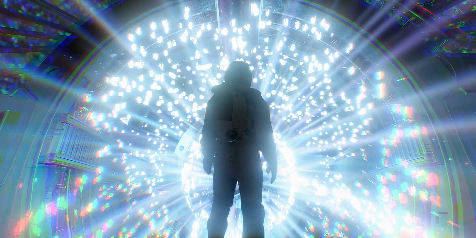 Player character near portal