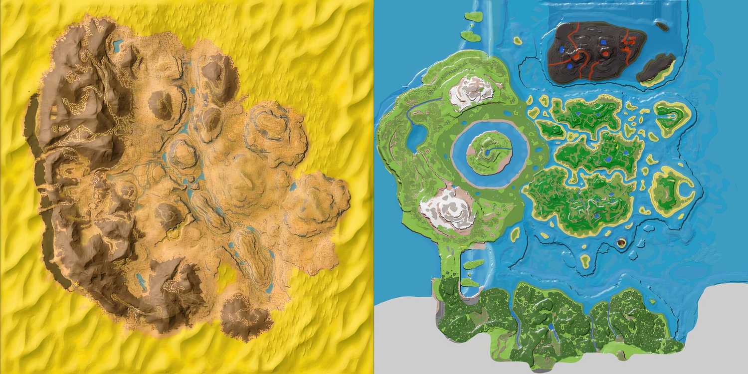 Ark Tribe Map Ark: Survival Ascended’s New The Center Map Compared To The Island ...