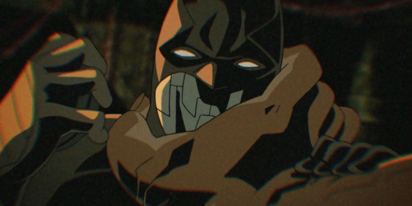 Batman Chocked By Killer Croc in Gotham Knight