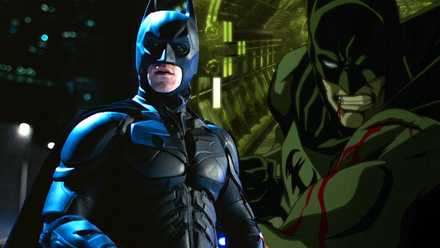 Batman in The Dark Knight Rises and Batman Gotham Knight
