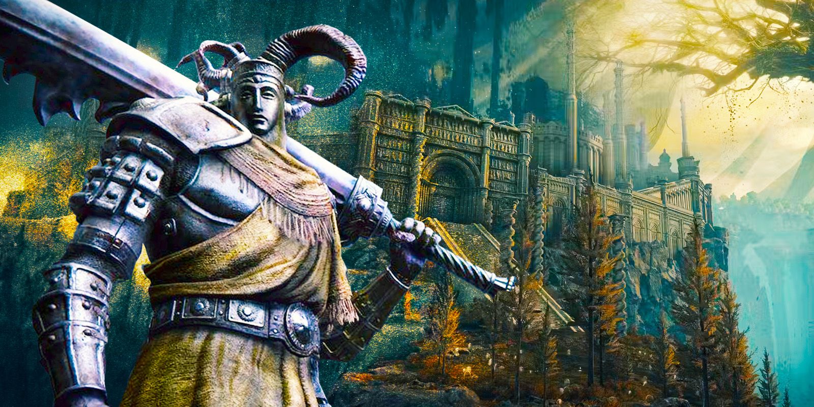 Belurat Tower Settlement из Elden Ring Shadow of the Erdtree DLC.