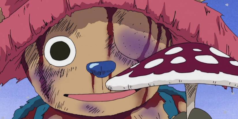 Chopper Holding a Mushroom