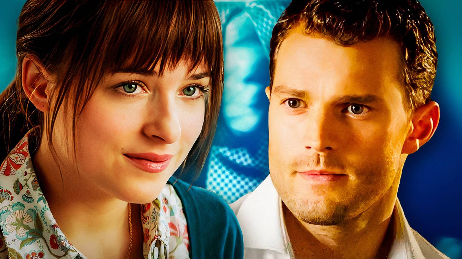 Dakota Johnson and Jamie Dornan from Fifty Shades of Grey