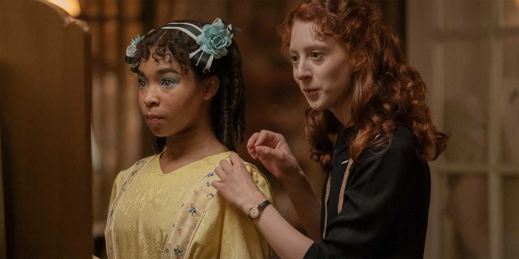 delainey hayles as claudia & roxane duran as madeleine in interview with the vampire season 2