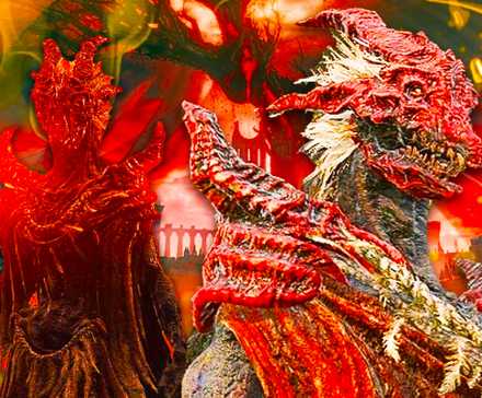 Персонажи драконов из Elden Ring Shadow of the Erdtree