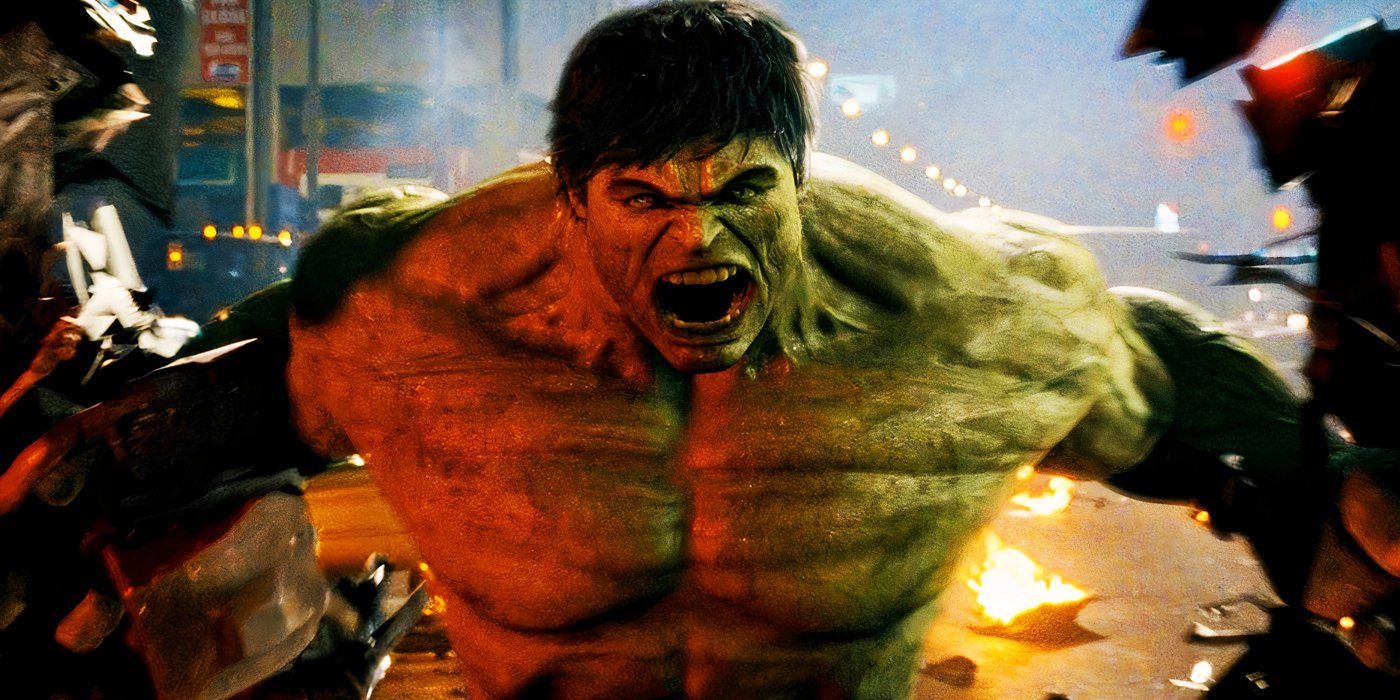 Edward Norton's Hulk fighting in Harlem in The Incredible Hulk