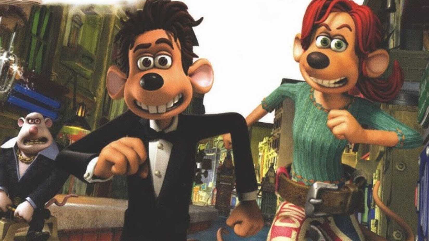 Dois ratos fogem de bandidos em Por Água Abaixo