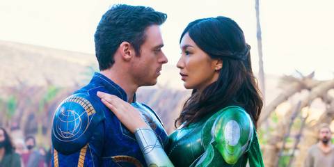 Ikaris and Sersi falling in love in Eternals