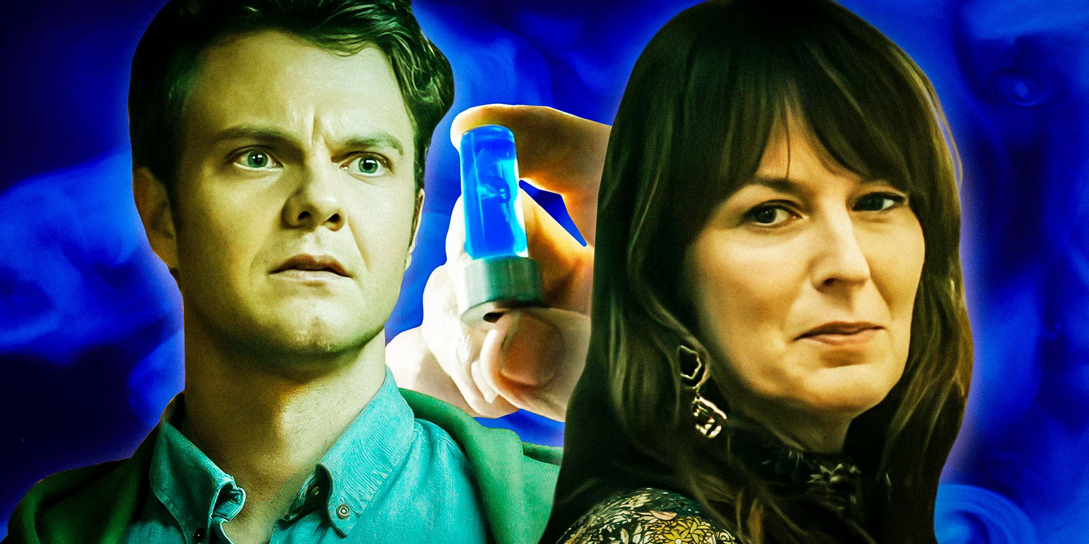 Jack Quaid as Hughie Campbell and Rosemarie Dewitt as Daphne in The Boys season 4