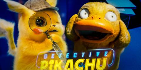 Pikachu and Pysduck in Detective Pikachu