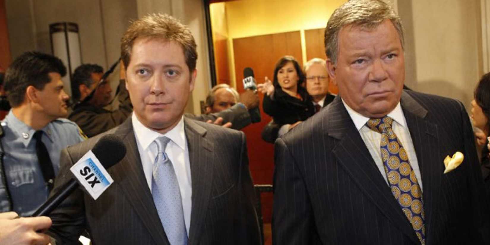 James Spader e William Shatner em Boston Legal