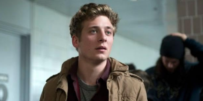 Jeremy Allen as Lip looking disappointed in Shameless