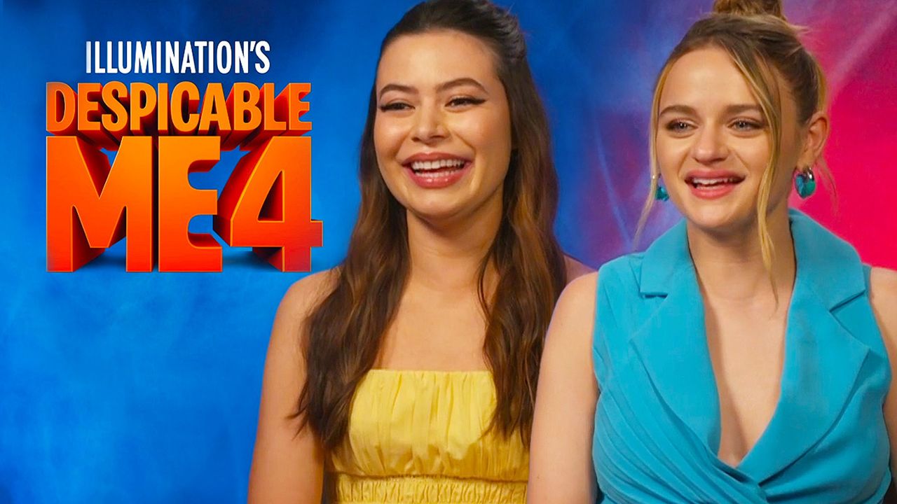 Joey King & Miranda Cosgrove during Despicable Me 4 interview