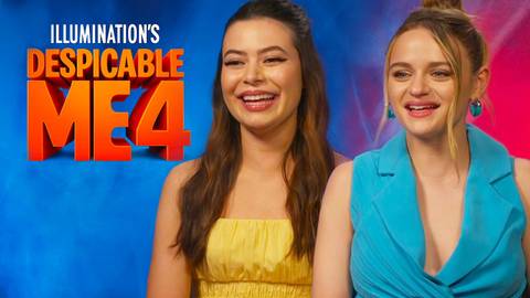Joey King & Miranda Cosgrove during Despicable Me 4 interview