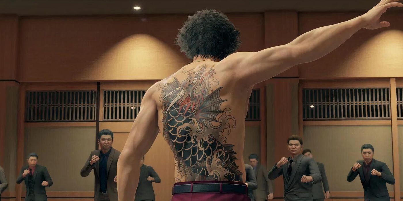 Lead character in Yakuza Like a Dragon prepares to fight henchmen