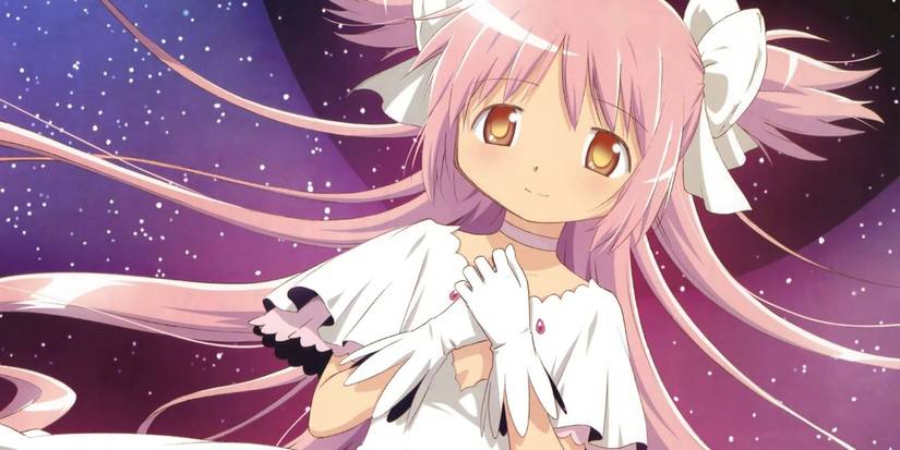 Madoka as a Goddess after making her wish in Madoka Magica's finale