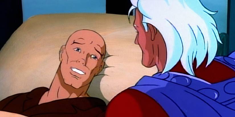 Magneto bids farewell to dying Xavier in X-Men the Animated Series Gradutaion Day