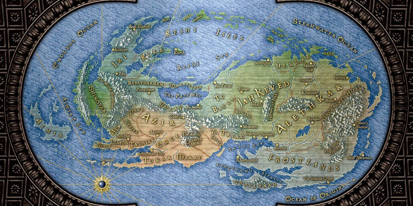 Mapa de Roshar The Stormlight Archive