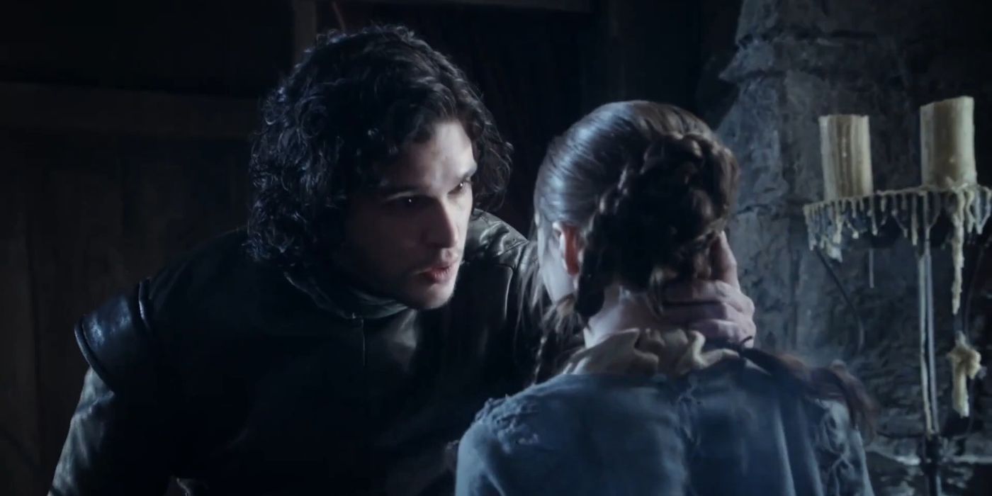 Jon Snow and Arya Stark in Game of Thrones