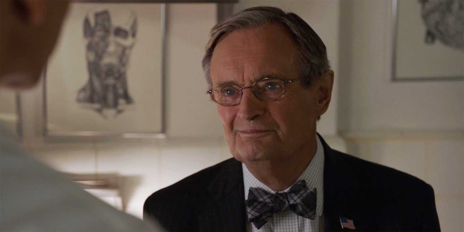 NCIS David McCallum as Dr. Donald Ducky Mallard looking affectionately at Palmer