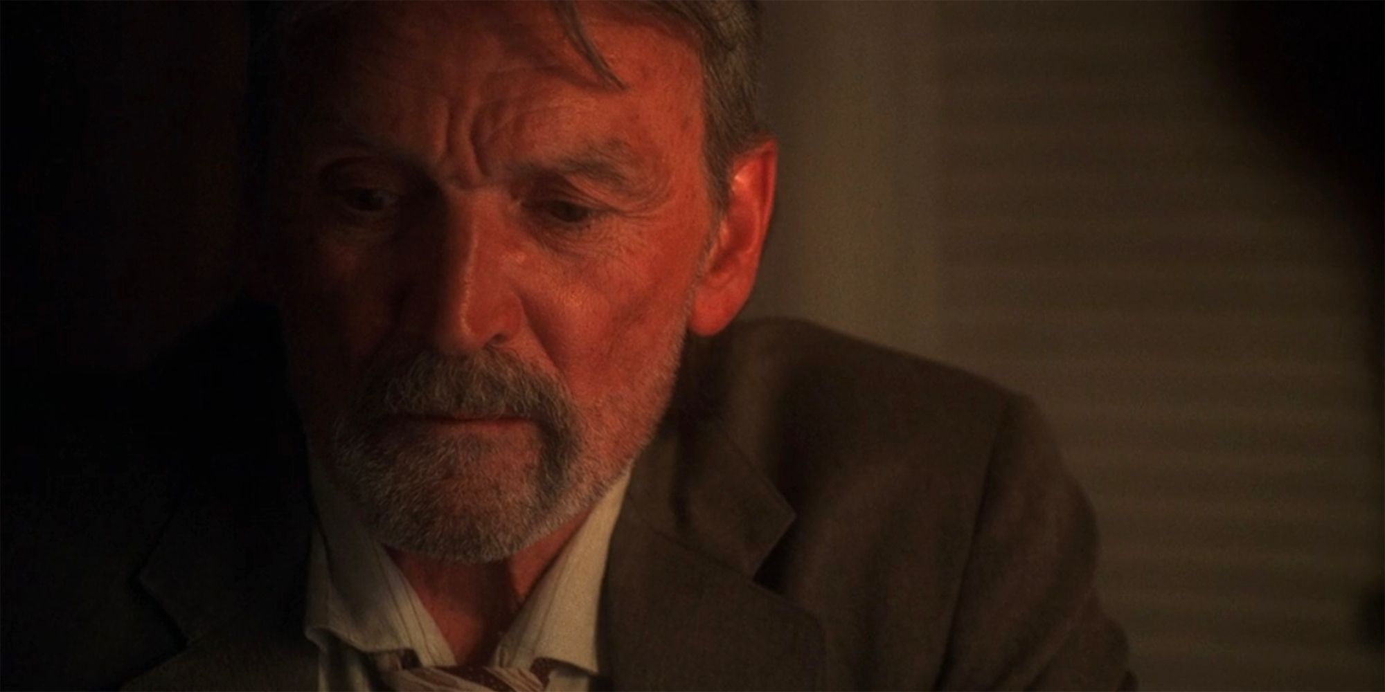 NCIS Muse Watson's MIke Franks looking somber