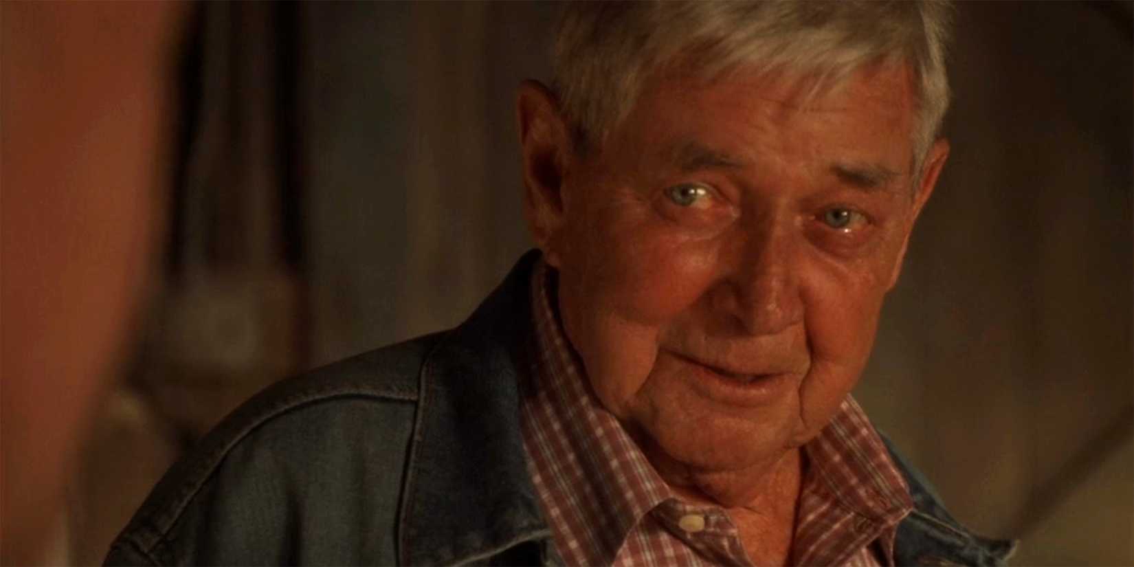 NCIS Ralph Waite's Jackson Gibbs looking overcome with emotion
