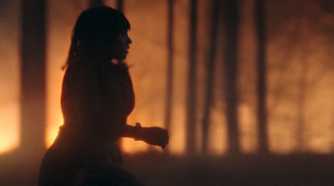Osha Running In a Force Vision surrounded by fire
