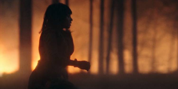 Osha Running In a Force Vision surrounded by fire