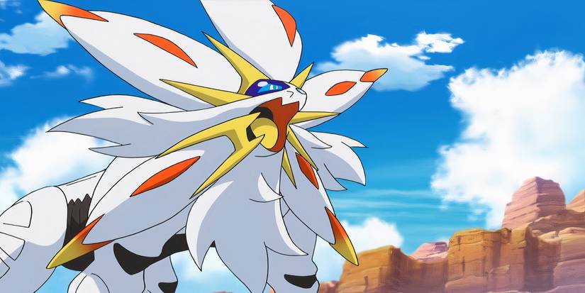 Ash's 10 Strongest Pokémon 4 Solgaleo in the Pokemon anime yelling.
