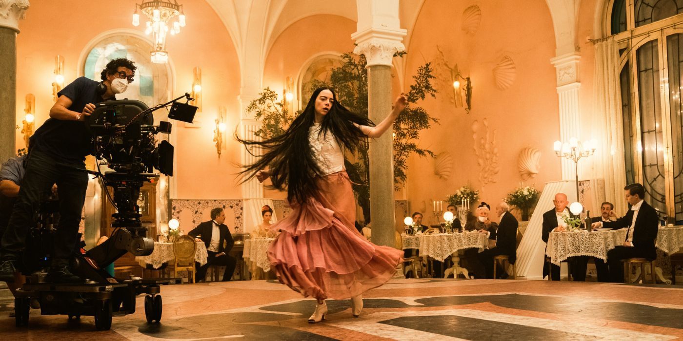 Emma Stone dances in Poor Things