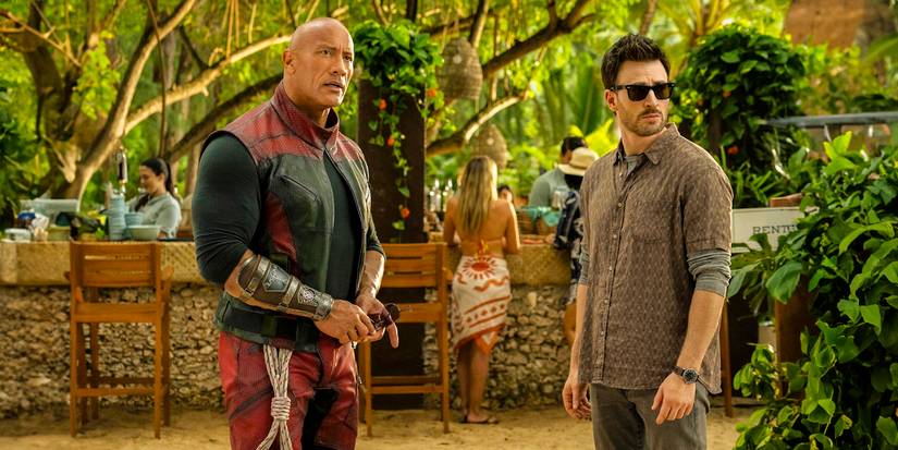 Dwayne Johnson e Chris Evans em Red One