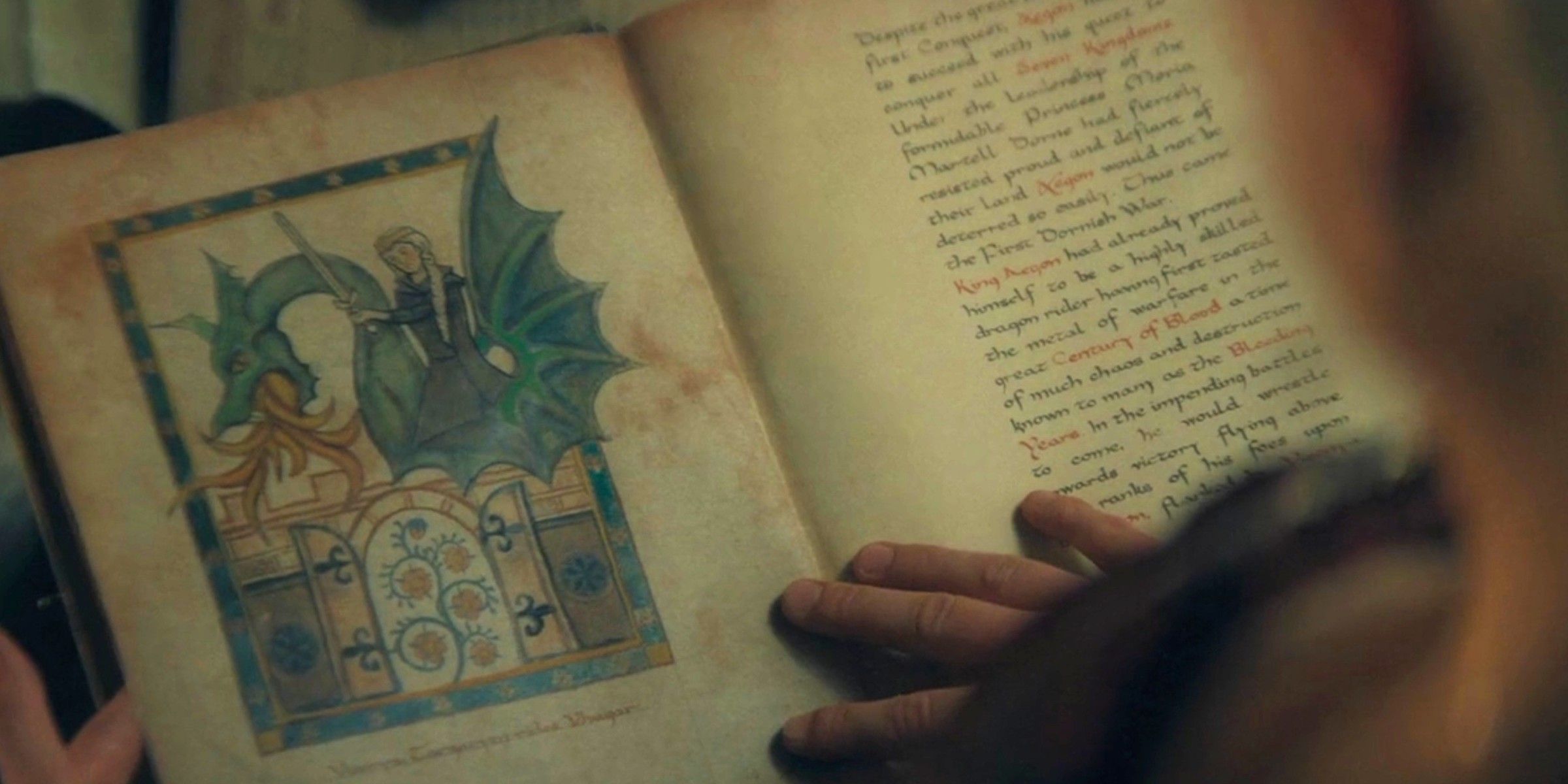 Rhaenyra reads about Queen Visenya Targaryen in House of the Dragon season 2