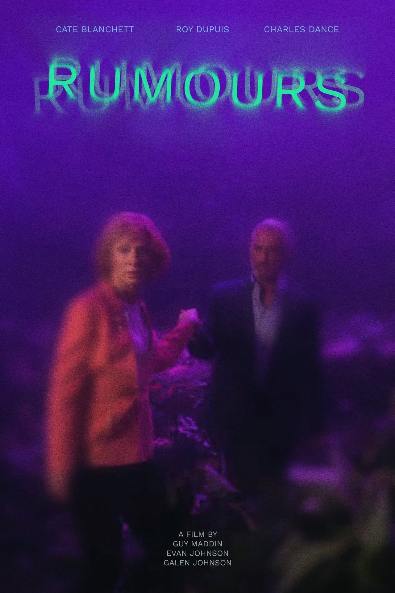 Rumours Movie Poster Showing Charles Dance and Cate Blanchett Holding Hands