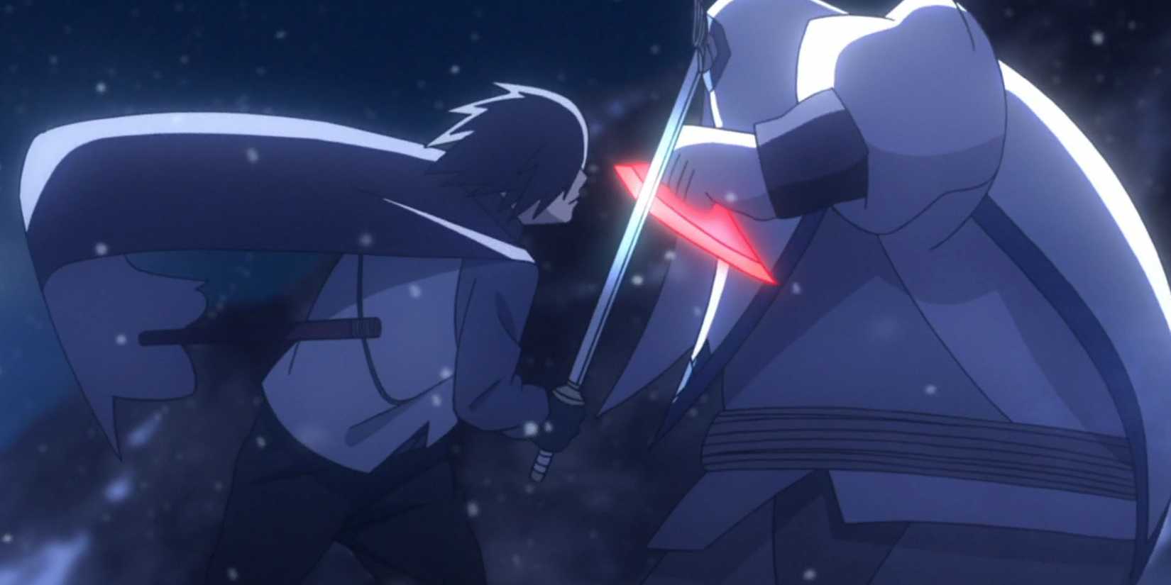 Sasuke and Kinshiki in close combat