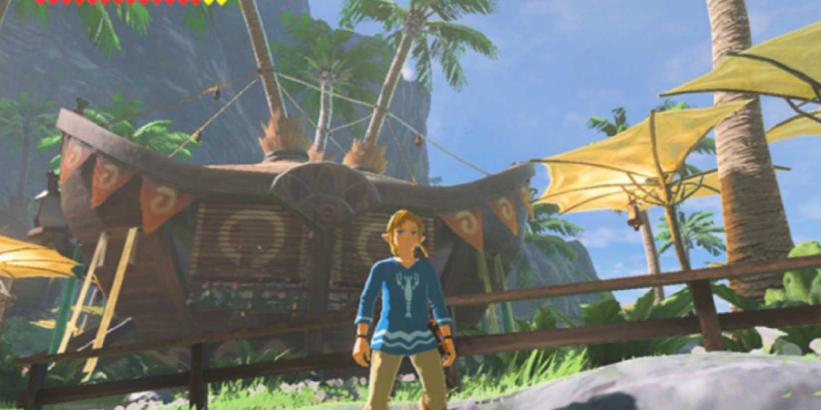 Lurelin village boathouse from Legend of Zelda Breath of the Wild.