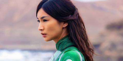Sersi looking into the distance in Eternals